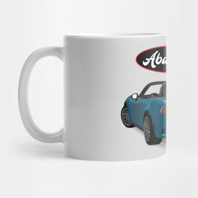 ABARTH 124 Azzurro Back by PjesusArt